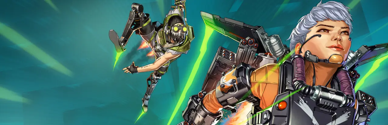 Apex Legends squad in a sci-fi battle royale