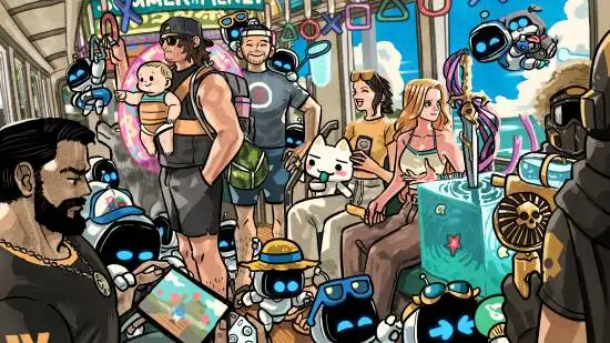 Astro Bot Takes Over Summer Trains as the PS Family Hits the Beach