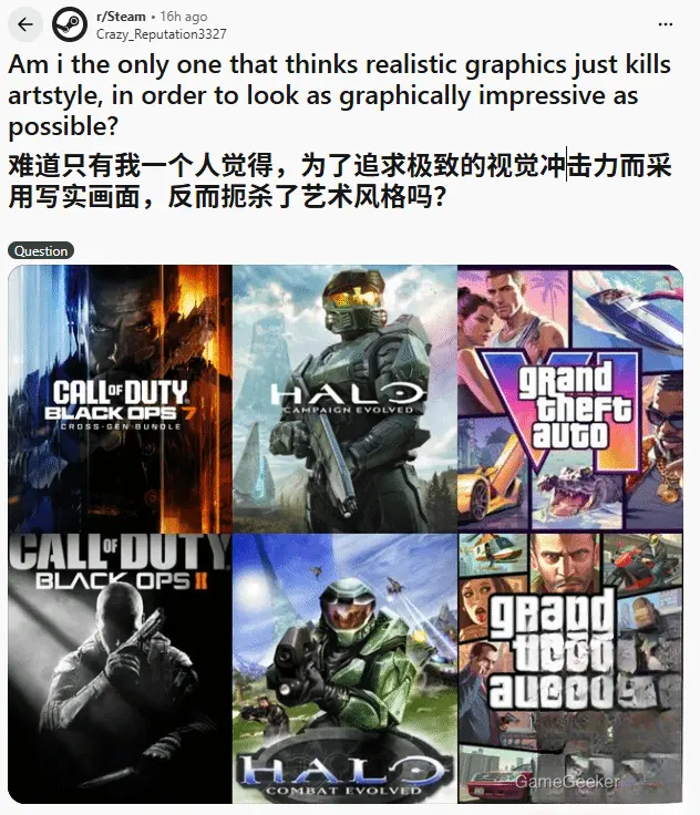 Some gamers feel that prioritizing photorealistic graphics over distinct art styles diminishes a game’s unique visual identity and artistic expression.