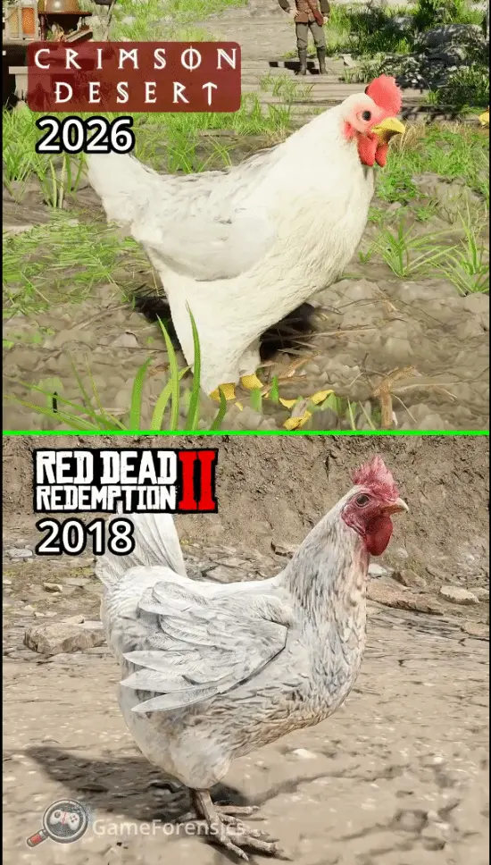 Is it necessary to compare the character models in *Crimson Desert* with those in *Red Dead Redemption 2*?