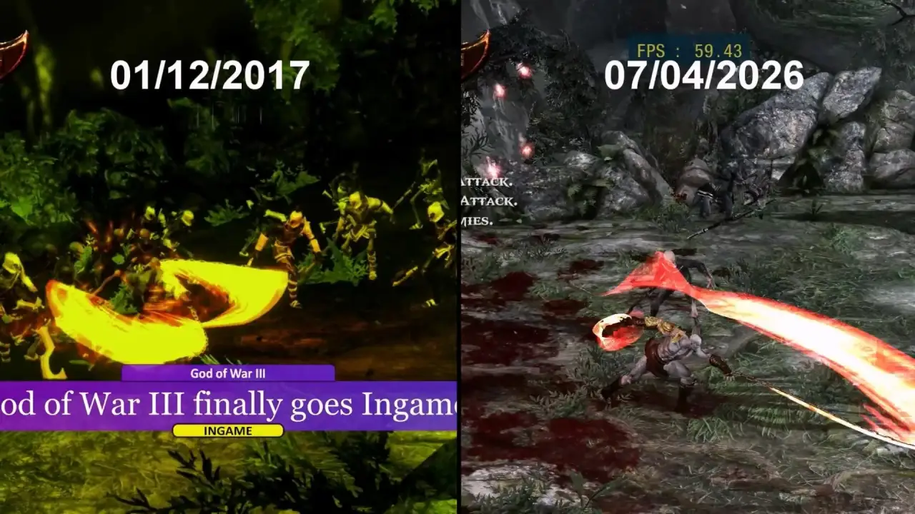 A miraculous comeback after 9 years! *God of War 3* finally runs at a full 60 FPS on RPCS3