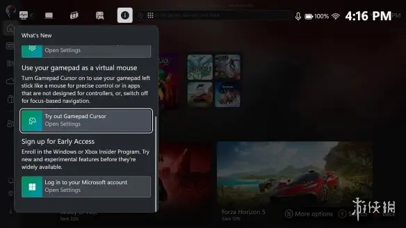 《Xbox应用》手柄光标来了 掌机党这次真方便了