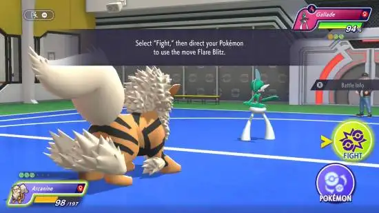 Has a female Gallade appeared in *Pokémon Champion*? Has the setting been changed?