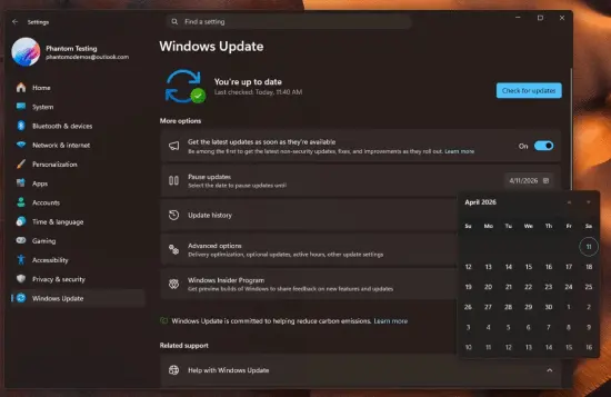 *Windows 11* Finally Relents! This Time, You Can Decide the Update Pause Yourself
