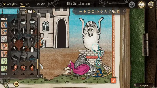*Scriptorium* is now available on Steam! Medieval illustrators, get to work!