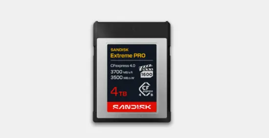 SanDisk 4.0 Memory Card Hits 3700MB/s Read Speed, 4TB Model Tops $10K