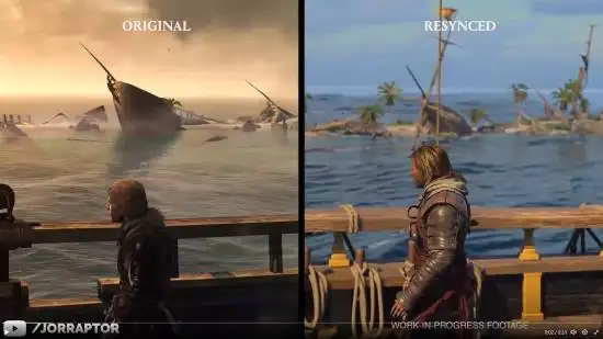 Assassin's Creed Black Flag Remake Graphics Spark Player Backlash