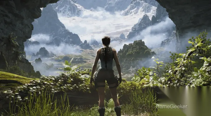 Lara Croft facial detail