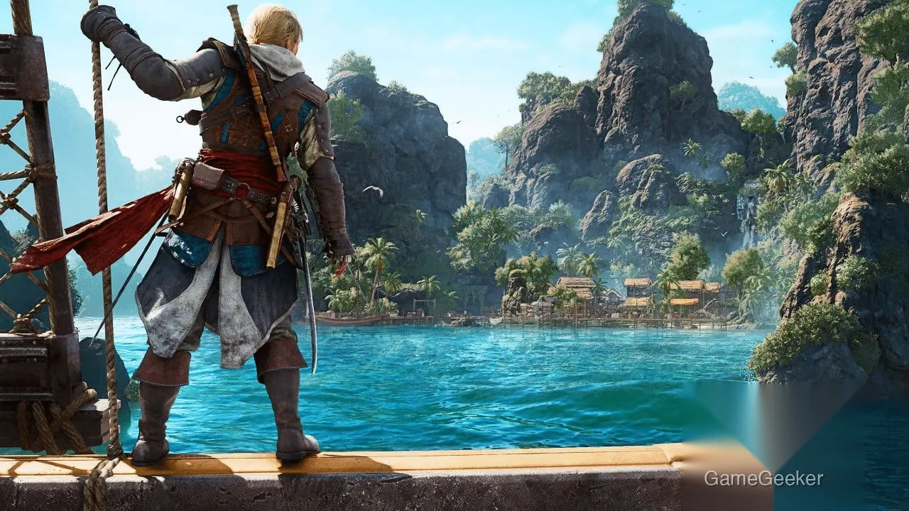 Map comparison showing DLC islands integrated into Black Flag RE
