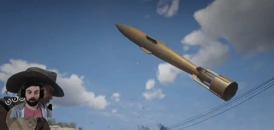 Red Dead Redemption 2 player builds rocket to launch Arthur into space