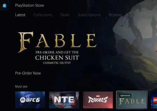 Fable 4 Appears in a PS Store Ad in a Surprise Twist