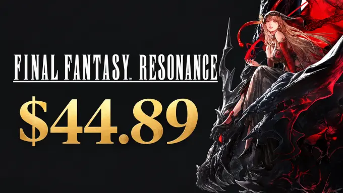 Final Fantasy Resonance key listed at $44.89 — about 10% under Steam, and the demo is free