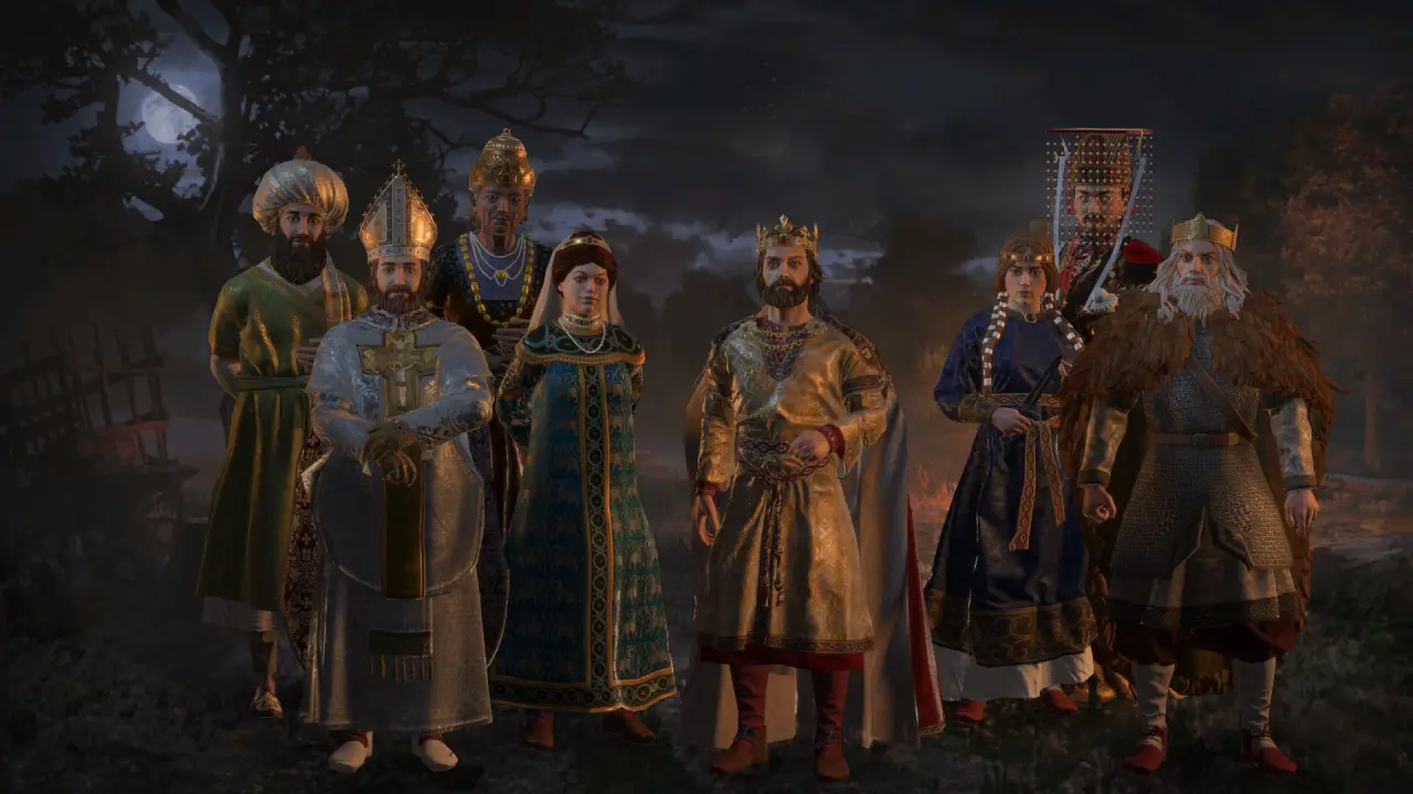 Crusader Kings III 3D character models