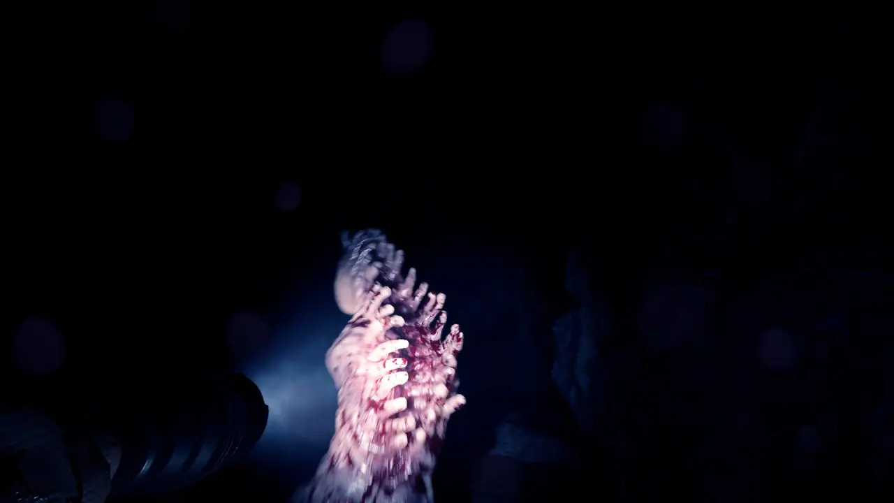Confronting a cannibal with a makeshift weapon