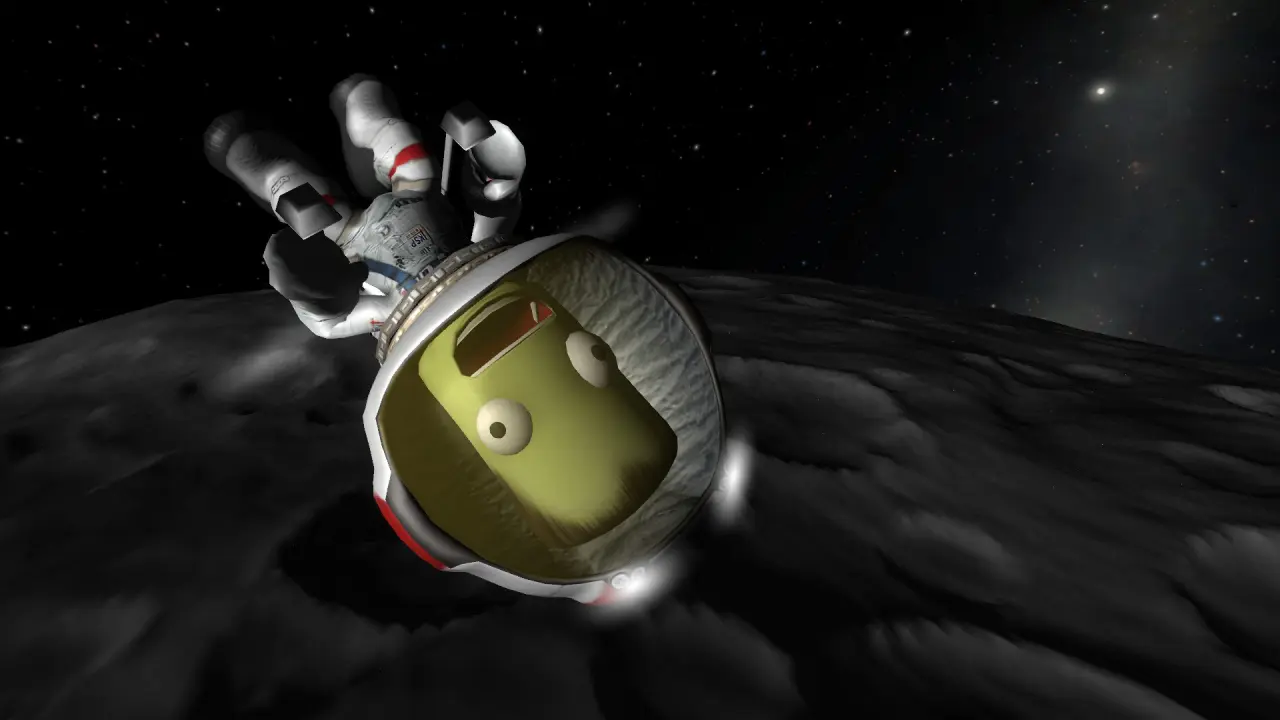 A lander on the surface of the Mun
