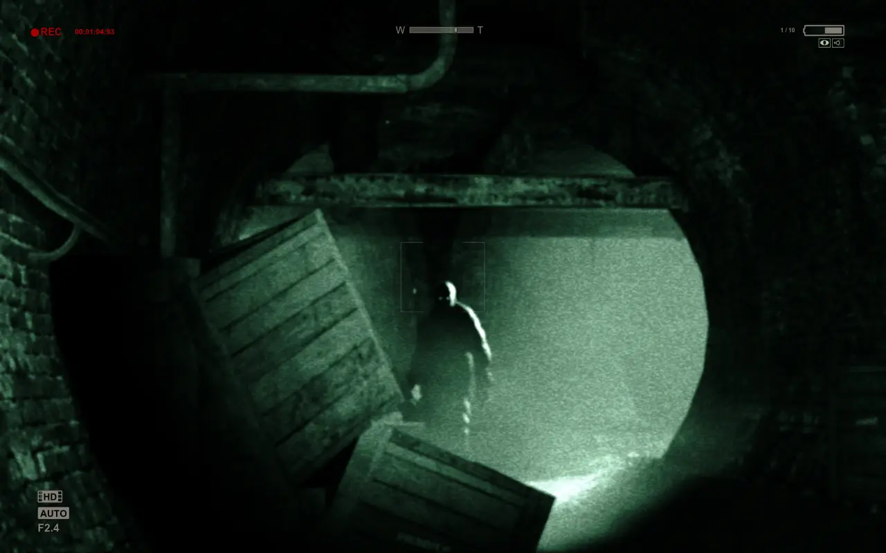The signature green of night-vision mode