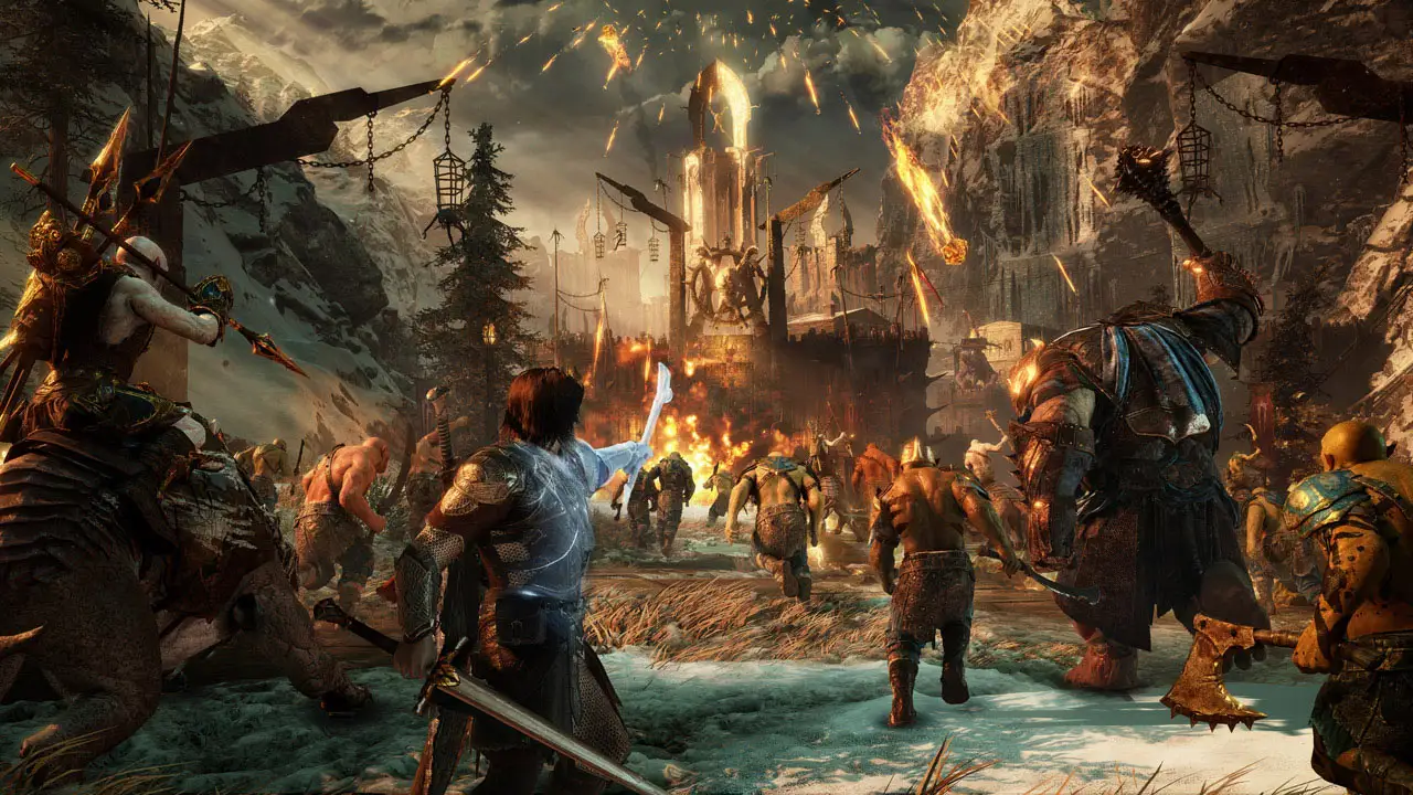 Ambient sound design across Mordor's biomes