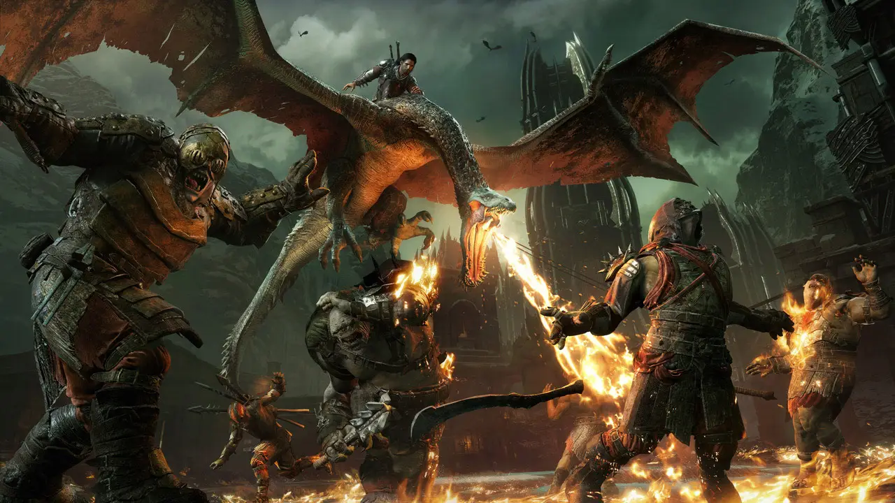 Talion overlooking Mordor