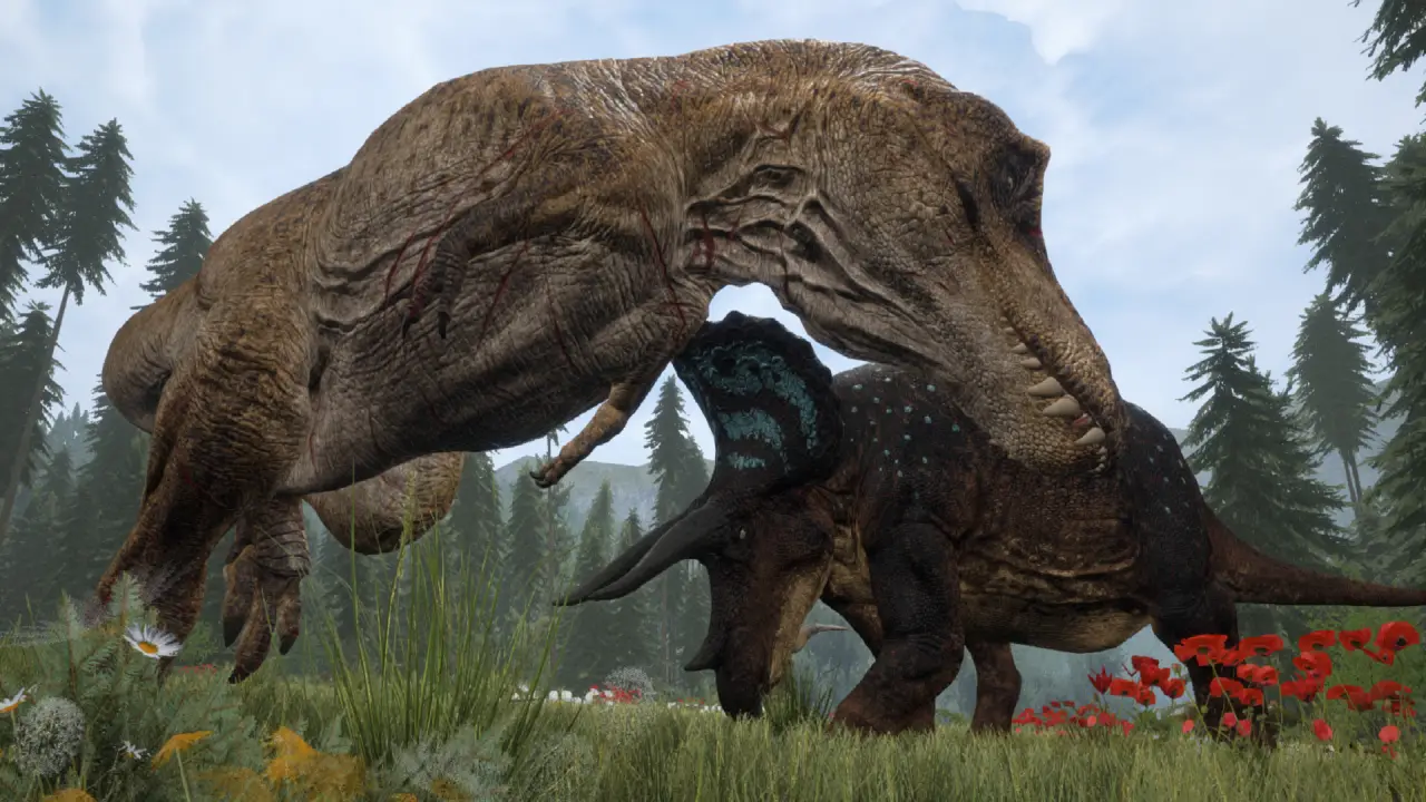 Spatial roars and footstep tremors turn sound into a survival mechanic