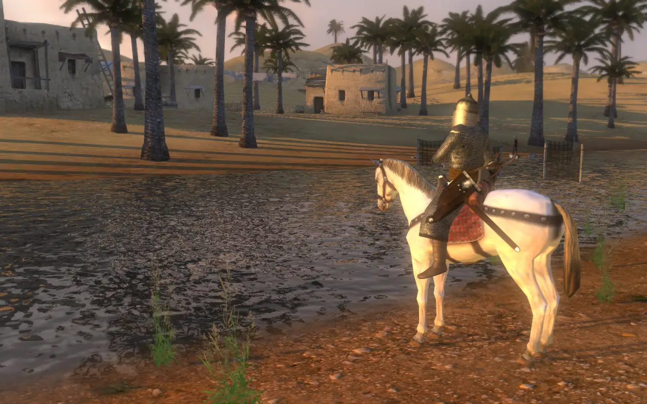 A besieged castle under assault in Calradia