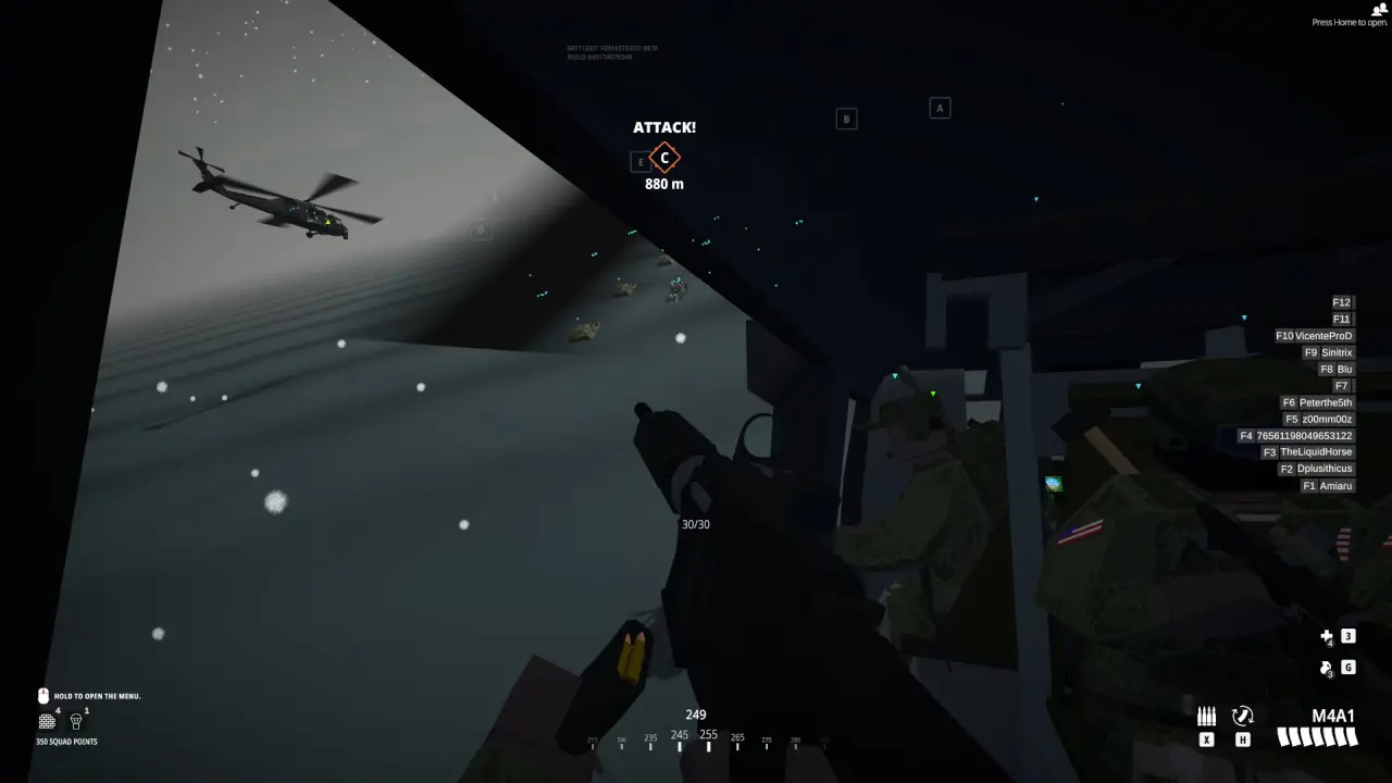 Large-scale combat across a 254-player map
