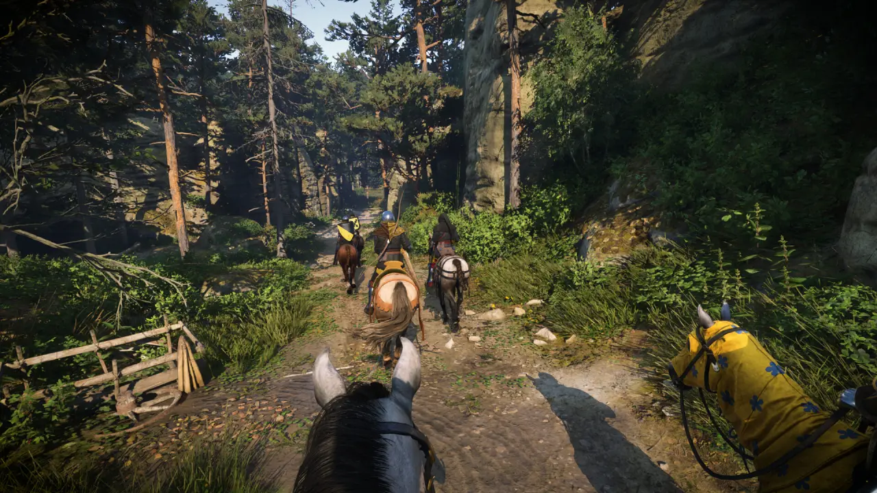 Geralt in combat with monster