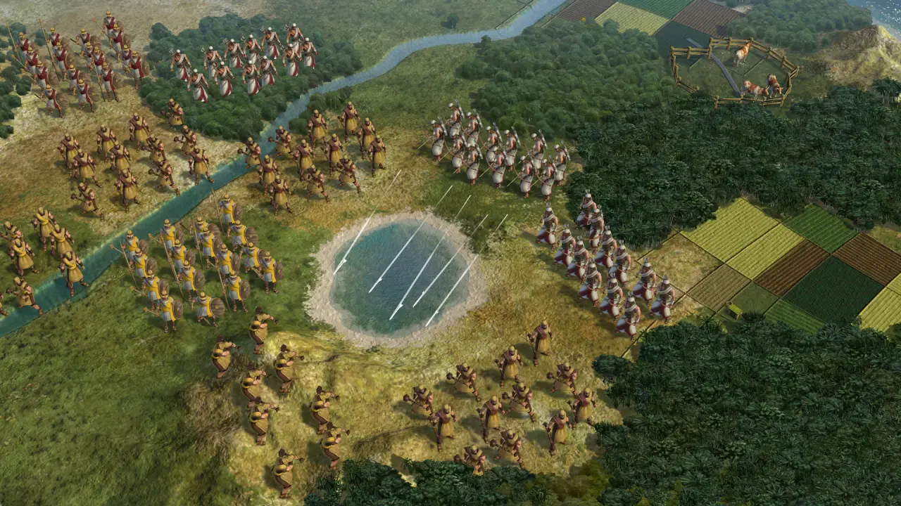 A historical wonder under construction in a thriving city